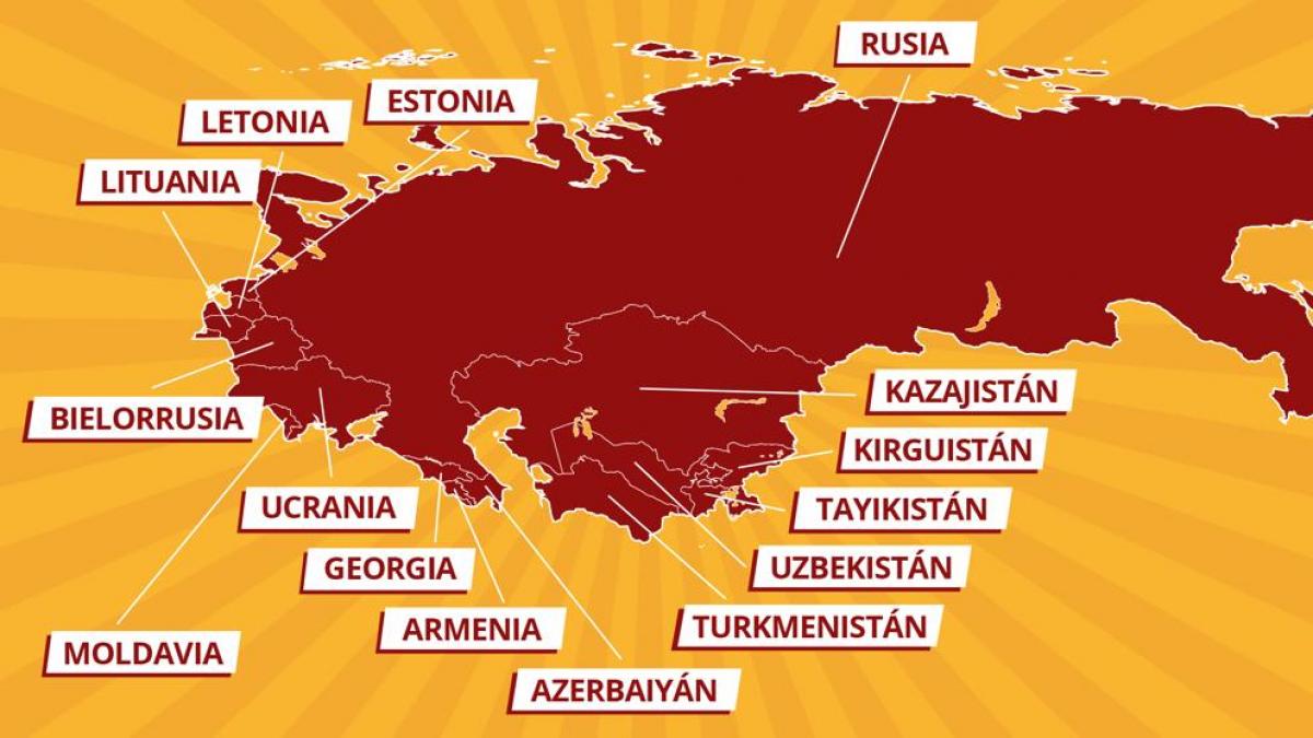 ¿Cuántos países formaban la Unión Soviética en 1991 antes de su disolución?